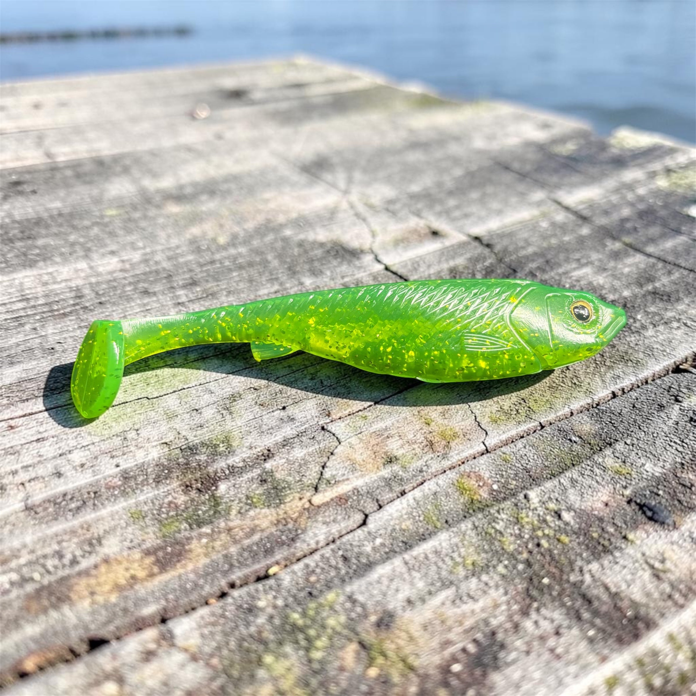 Green Chartreuse Ultra Realistic 5” Swim Bait