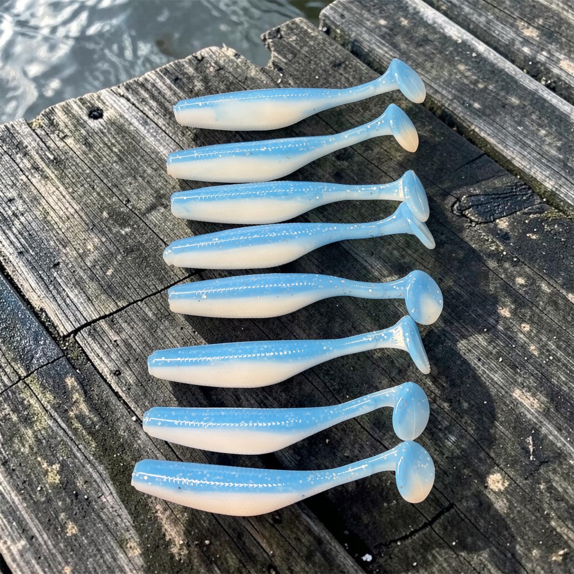 Glacier Shad 3.8” Swim Bait 8 Pack